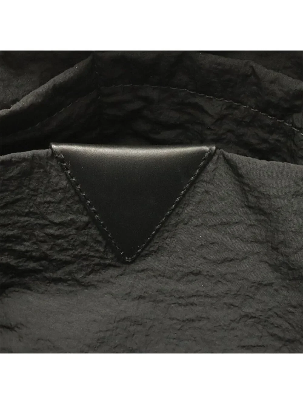 Bottega Veneta Clutch Nylon Leather Black Silver